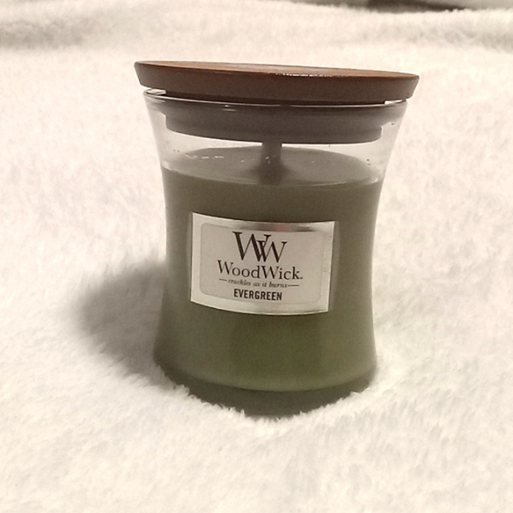 Evergreen Woodwick Mini 3oz Candle New